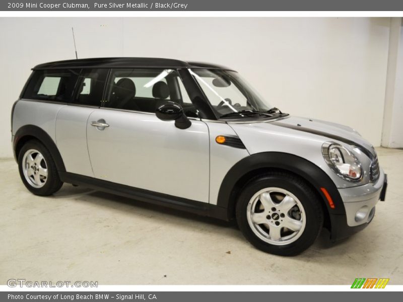 Pure Silver Metallic / Black/Grey 2009 Mini Cooper Clubman