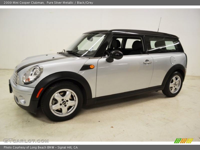 Pure Silver Metallic / Black/Grey 2009 Mini Cooper Clubman