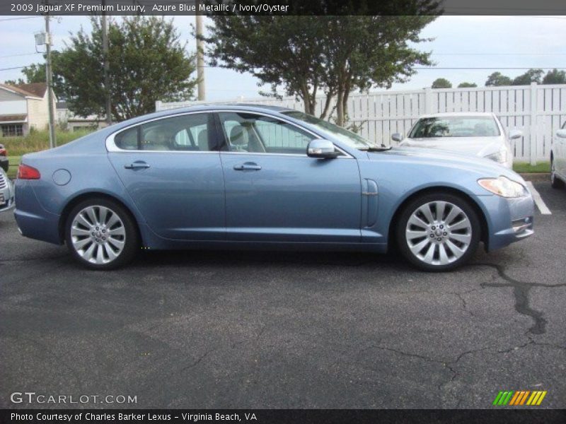 Azure Blue Metallic / Ivory/Oyster 2009 Jaguar XF Premium Luxury
