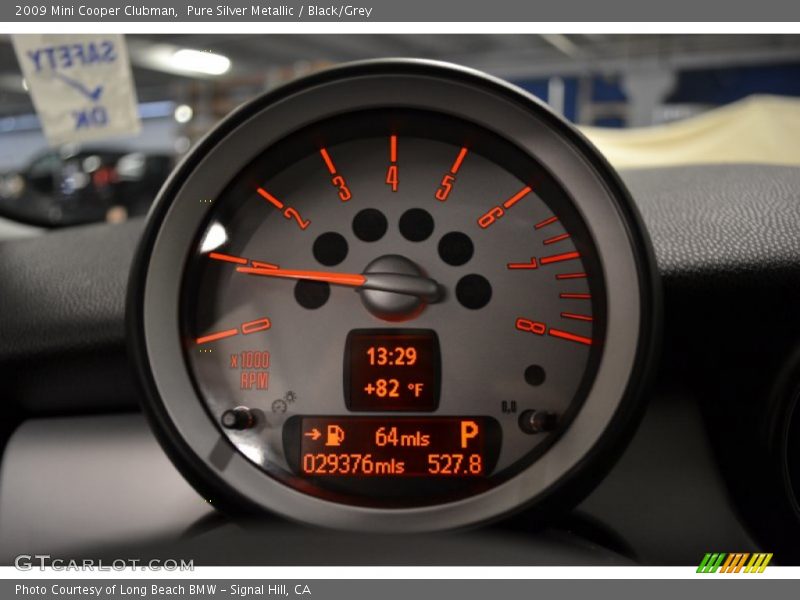 Pure Silver Metallic / Black/Grey 2009 Mini Cooper Clubman