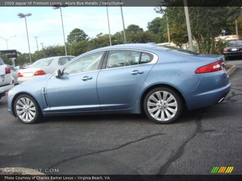 Azure Blue Metallic / Ivory/Oyster 2009 Jaguar XF Premium Luxury