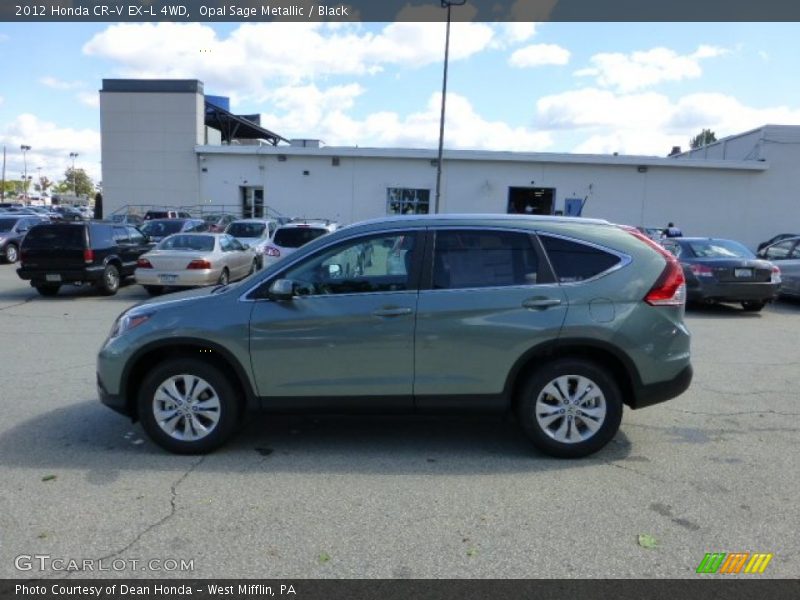 Opal Sage Metallic / Black 2012 Honda CR-V EX-L 4WD