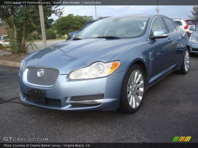 Azure Blue Metallic / Ivory/Oyster 2009 Jaguar XF Premium Luxury