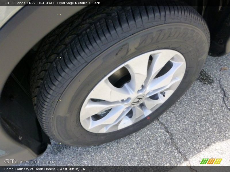 Opal Sage Metallic / Black 2012 Honda CR-V EX-L 4WD
