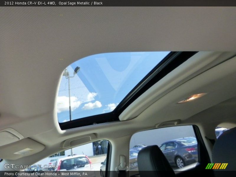 Opal Sage Metallic / Black 2012 Honda CR-V EX-L 4WD