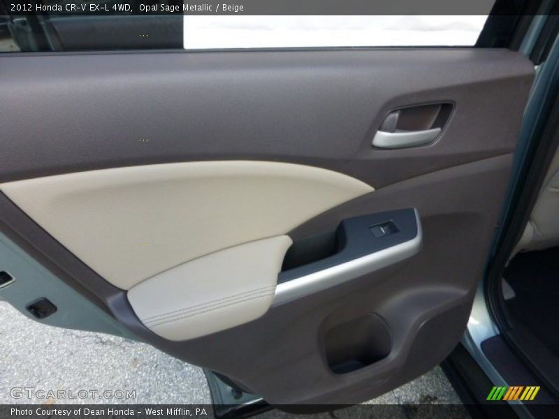 Opal Sage Metallic / Beige 2012 Honda CR-V EX-L 4WD