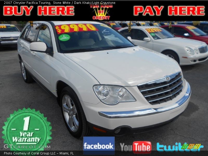Stone White / Dark Khaki/Light Graystone 2007 Chrysler Pacifica Touring