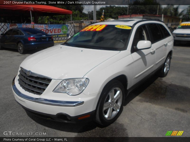 Stone White / Dark Khaki/Light Graystone 2007 Chrysler Pacifica Touring