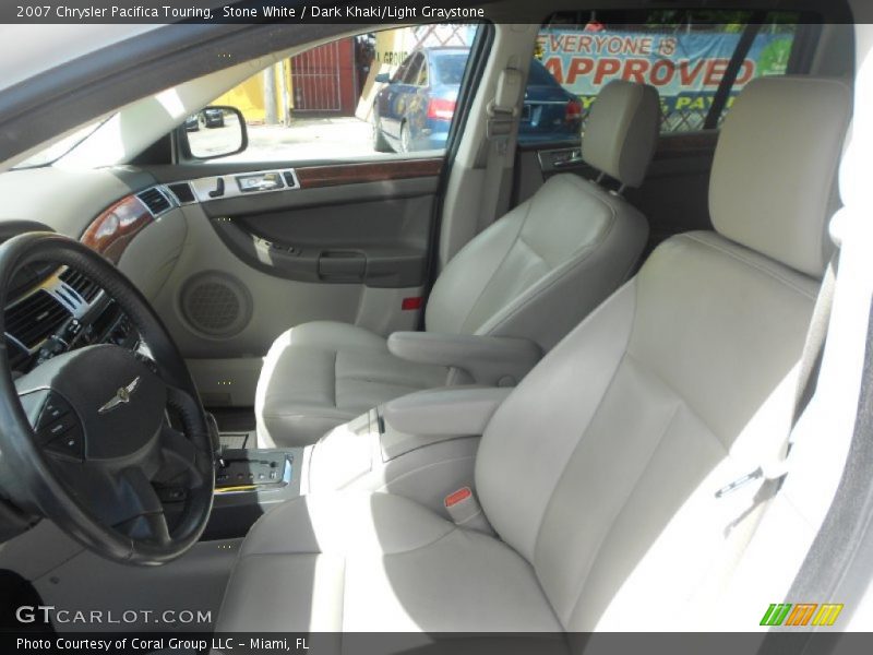 Stone White / Dark Khaki/Light Graystone 2007 Chrysler Pacifica Touring