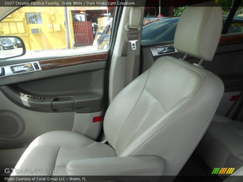 Stone White / Dark Khaki/Light Graystone 2007 Chrysler Pacifica Touring