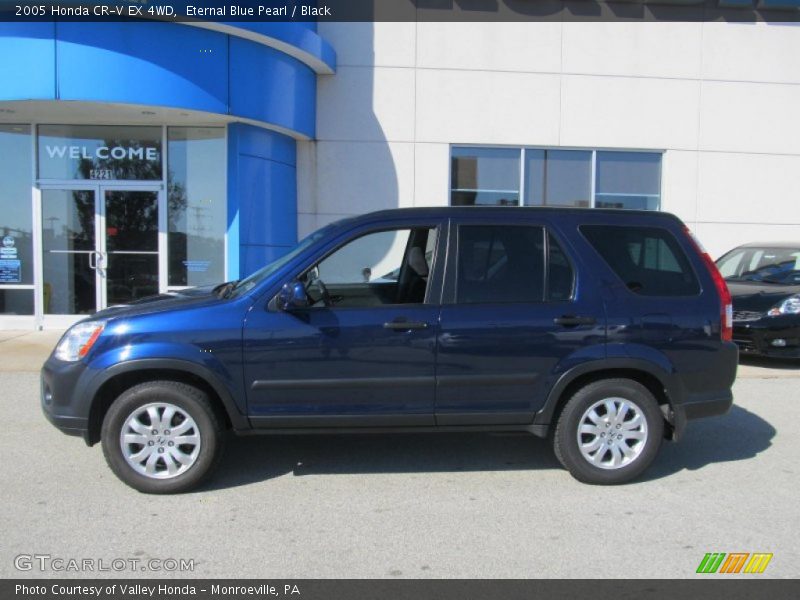 Eternal Blue Pearl / Black 2005 Honda CR-V EX 4WD