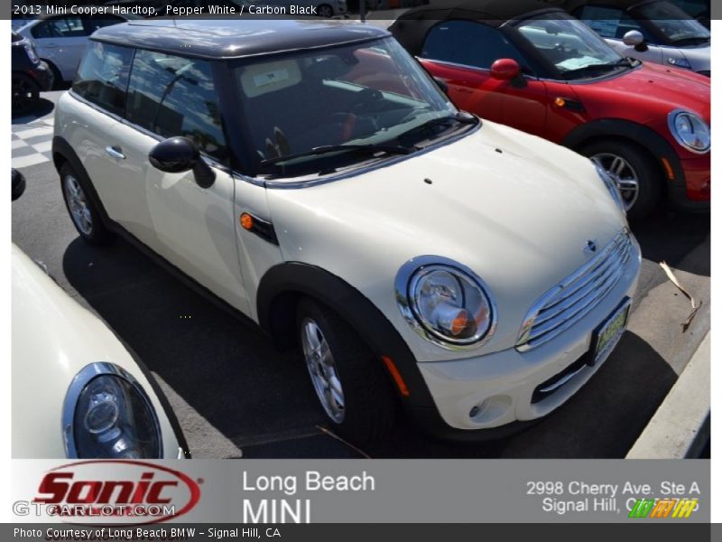 Pepper White / Carbon Black 2013 Mini Cooper Hardtop
