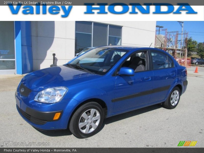 Sapphire Blue / Gray 2009 Kia Rio LX Sedan