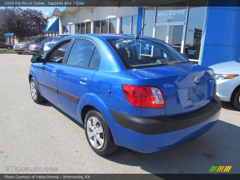 Sapphire Blue / Gray 2009 Kia Rio LX Sedan
