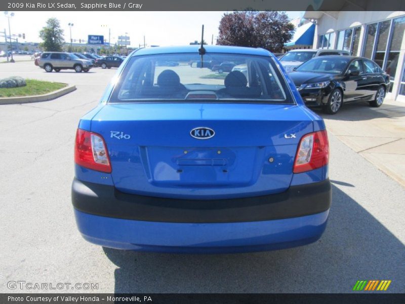Sapphire Blue / Gray 2009 Kia Rio LX Sedan
