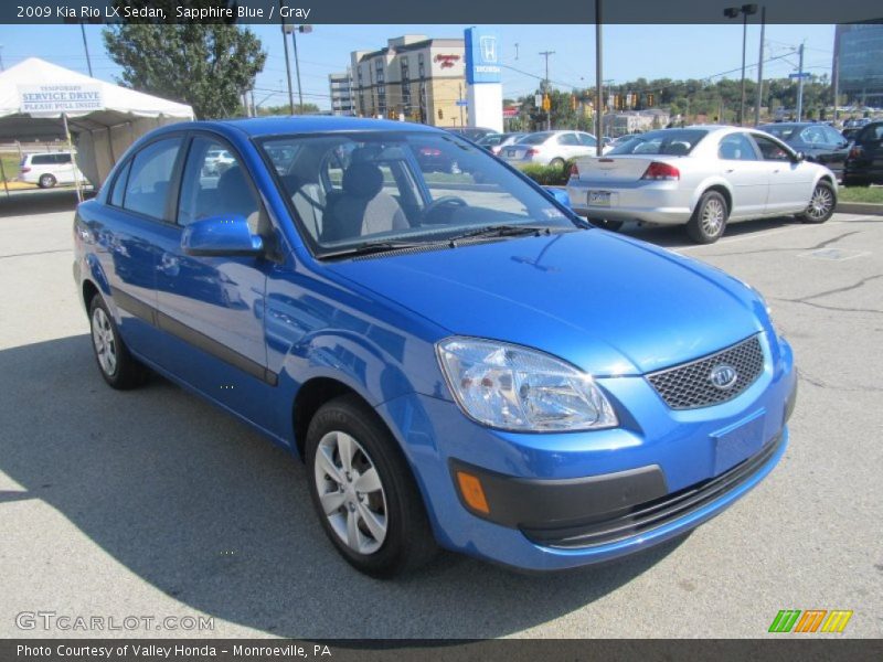 Sapphire Blue / Gray 2009 Kia Rio LX Sedan