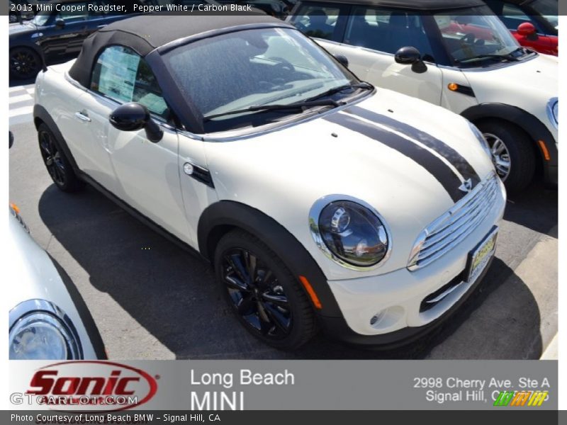 Pepper White / Carbon Black 2013 Mini Cooper Roadster