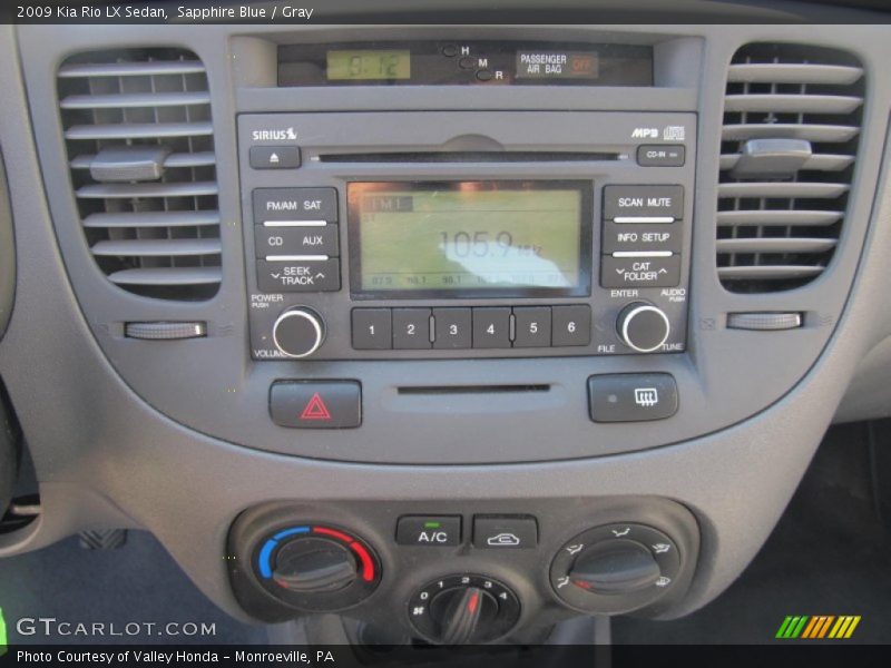 Sapphire Blue / Gray 2009 Kia Rio LX Sedan