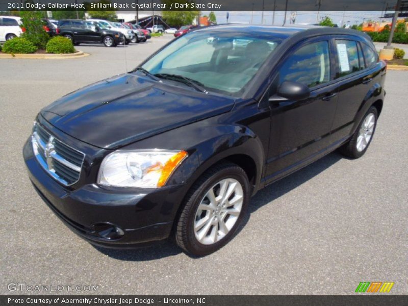 Brilliant Black Crystal Pearl / Dark Slate Gray 2011 Dodge Caliber Heat