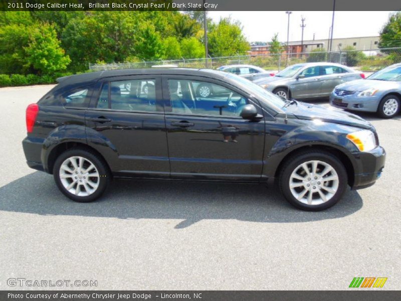Brilliant Black Crystal Pearl / Dark Slate Gray 2011 Dodge Caliber Heat