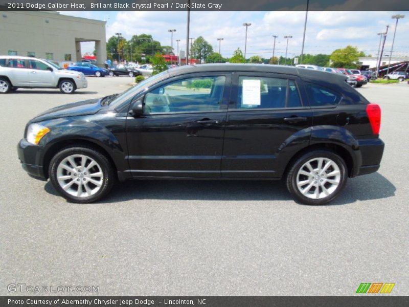 Brilliant Black Crystal Pearl / Dark Slate Gray 2011 Dodge Caliber Heat