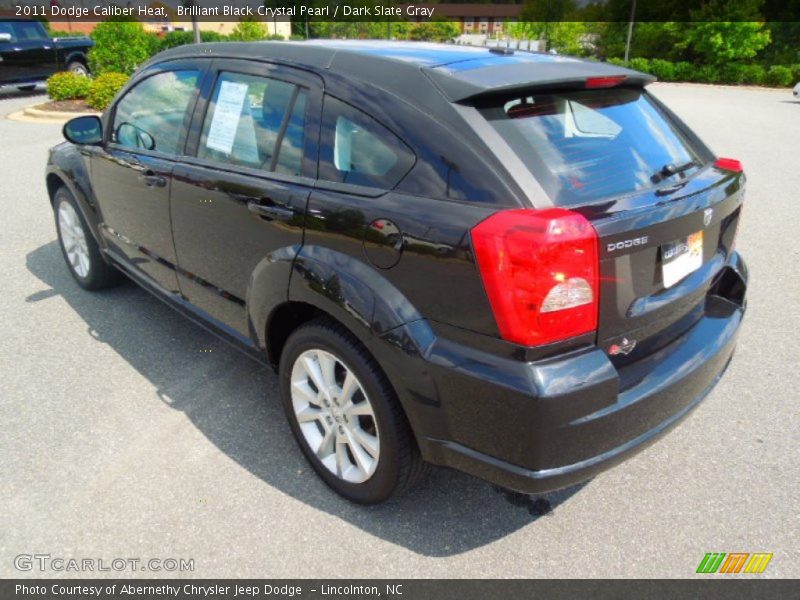 Brilliant Black Crystal Pearl / Dark Slate Gray 2011 Dodge Caliber Heat
