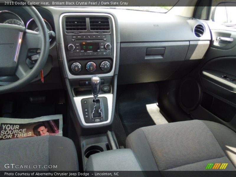 Brilliant Black Crystal Pearl / Dark Slate Gray 2011 Dodge Caliber Heat