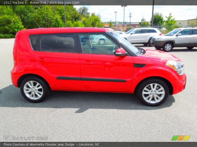 Molten Red / Black Soul Logo Cloth 2012 Kia Soul +