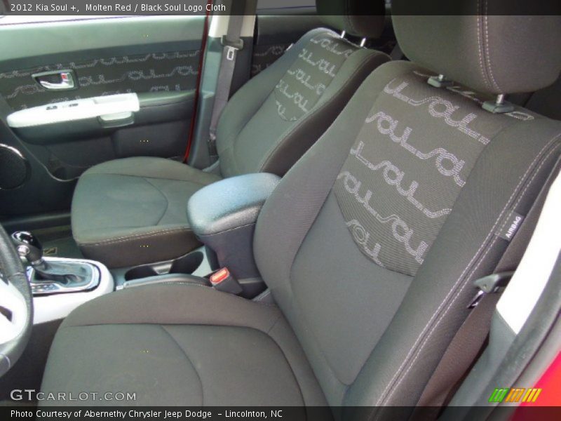 Molten Red / Black Soul Logo Cloth 2012 Kia Soul +