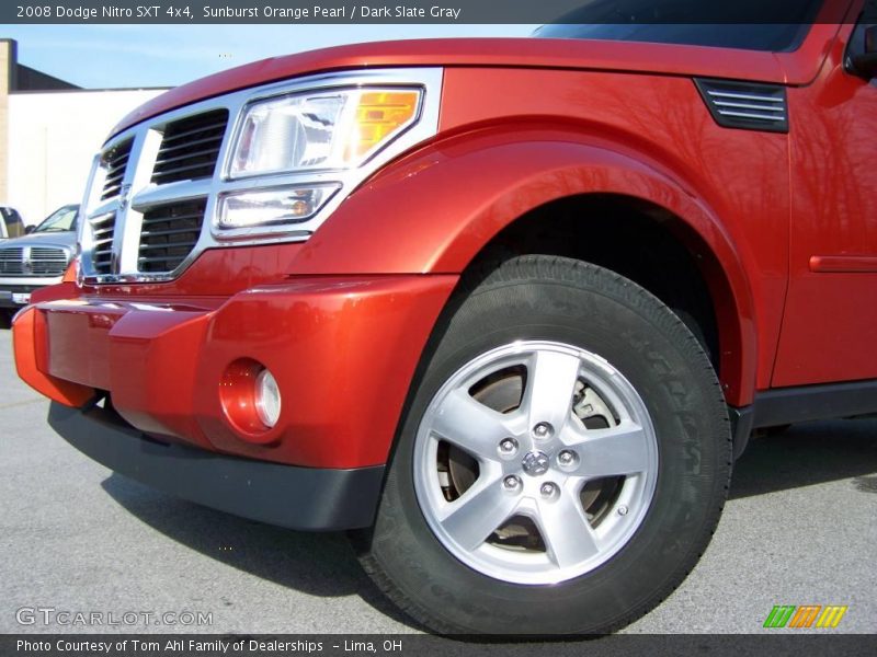 Sunburst Orange Pearl / Dark Slate Gray 2008 Dodge Nitro SXT 4x4