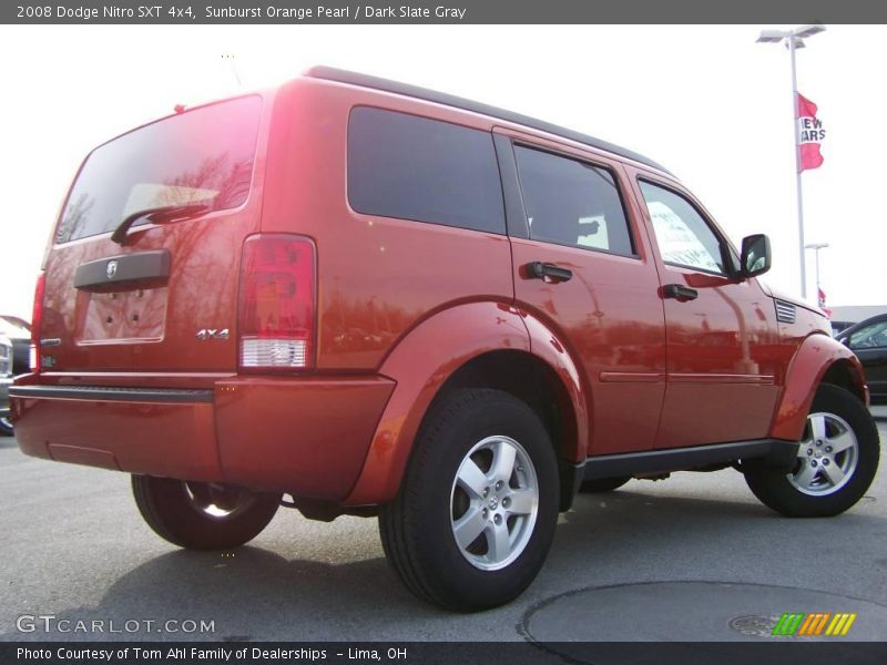 Sunburst Orange Pearl / Dark Slate Gray 2008 Dodge Nitro SXT 4x4