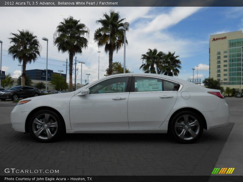 Bellanova White Pearl / Parchment 2012 Acura TL 3.5 Advance