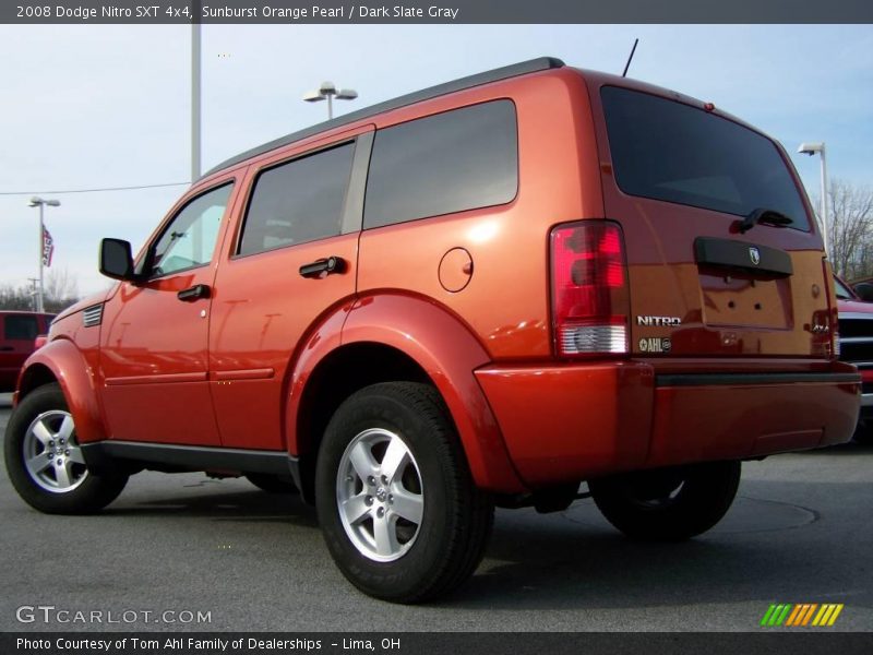 Sunburst Orange Pearl / Dark Slate Gray 2008 Dodge Nitro SXT 4x4