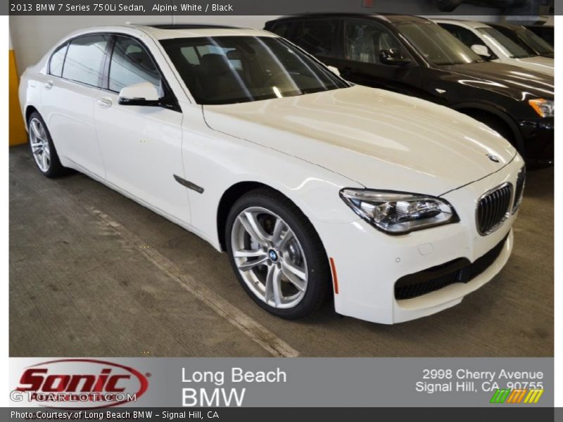 Alpine White / Black 2013 BMW 7 Series 750Li Sedan