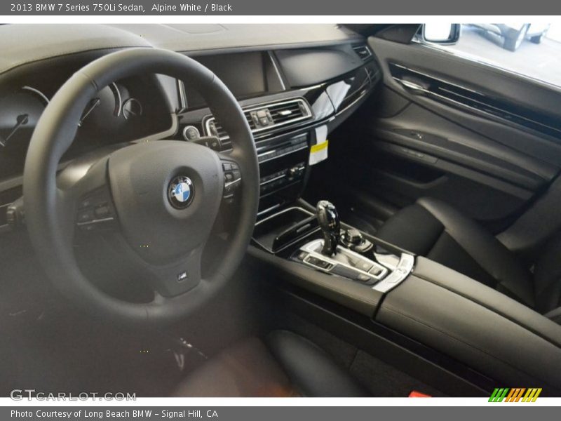 Alpine White / Black 2013 BMW 7 Series 750Li Sedan