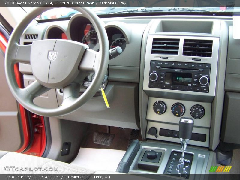 Sunburst Orange Pearl / Dark Slate Gray 2008 Dodge Nitro SXT 4x4
