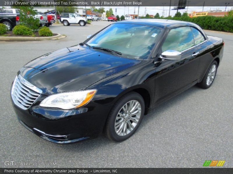 Black / Black/Light Frost Beige 2013 Chrysler 200 Limited Hard Top Convertible