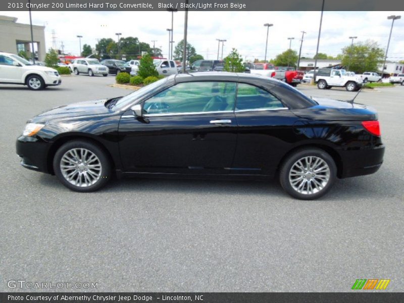Black / Black/Light Frost Beige 2013 Chrysler 200 Limited Hard Top Convertible