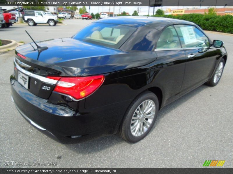 Black / Black/Light Frost Beige 2013 Chrysler 200 Limited Hard Top Convertible