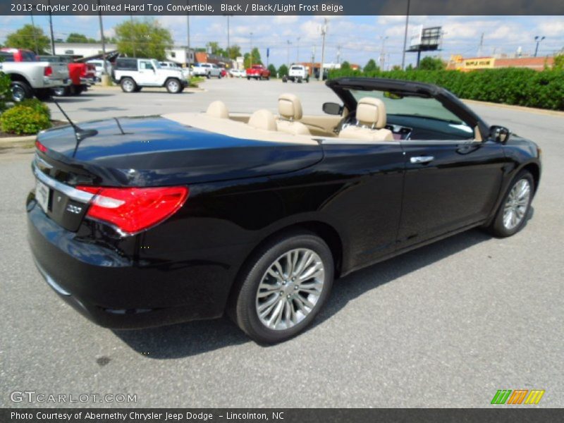 Black / Black/Light Frost Beige 2013 Chrysler 200 Limited Hard Top Convertible