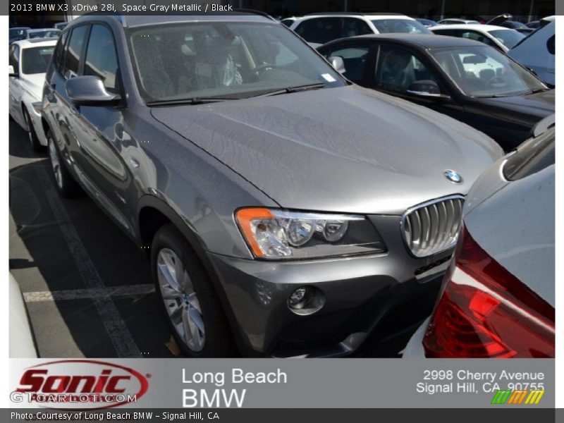 Space Gray Metallic / Black 2013 BMW X3 xDrive 28i