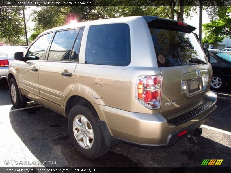 Desert Rock Metallic / Saddle 2006 Honda Pilot LX