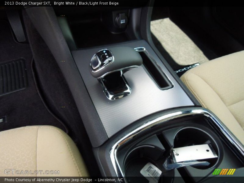 Bright White / Black/Light Frost Beige 2013 Dodge Charger SXT