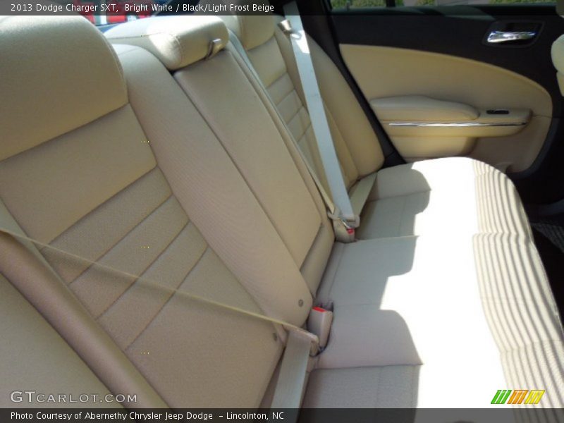Bright White / Black/Light Frost Beige 2013 Dodge Charger SXT