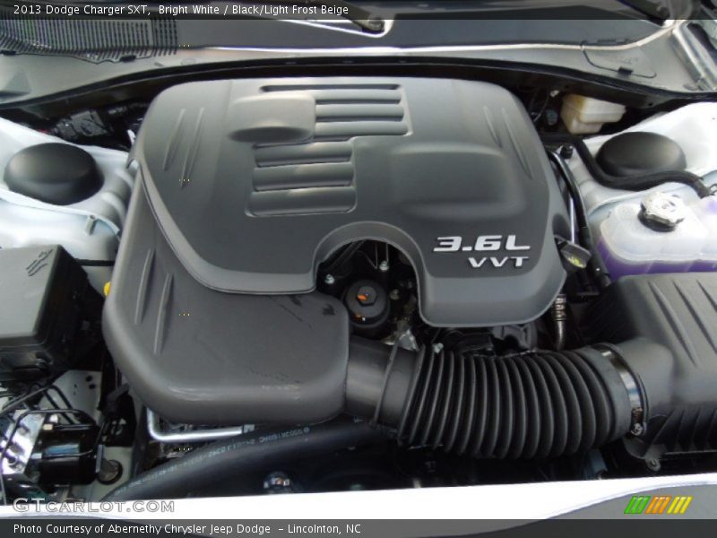 Bright White / Black/Light Frost Beige 2013 Dodge Charger SXT