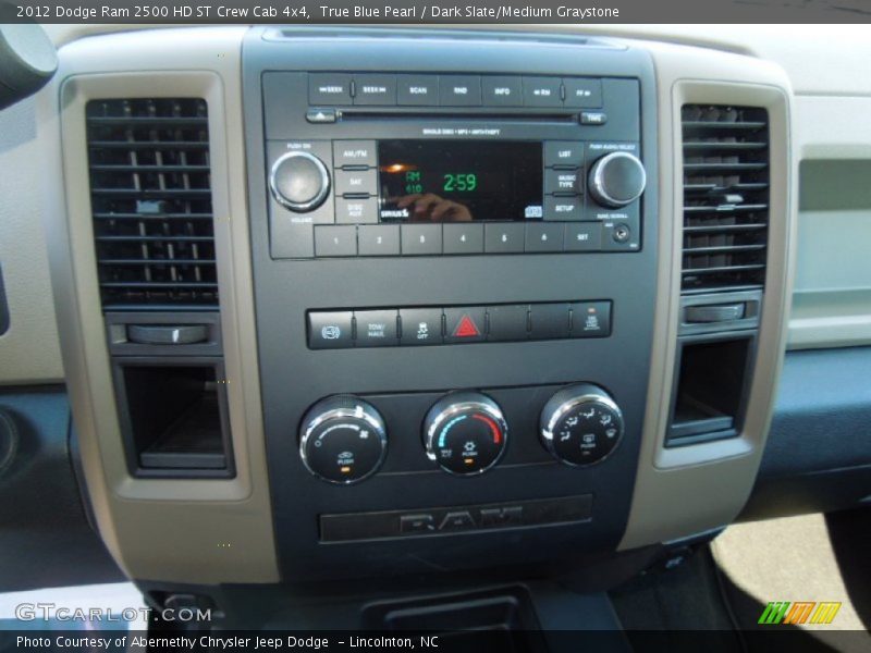 True Blue Pearl / Dark Slate/Medium Graystone 2012 Dodge Ram 2500 HD ST Crew Cab 4x4