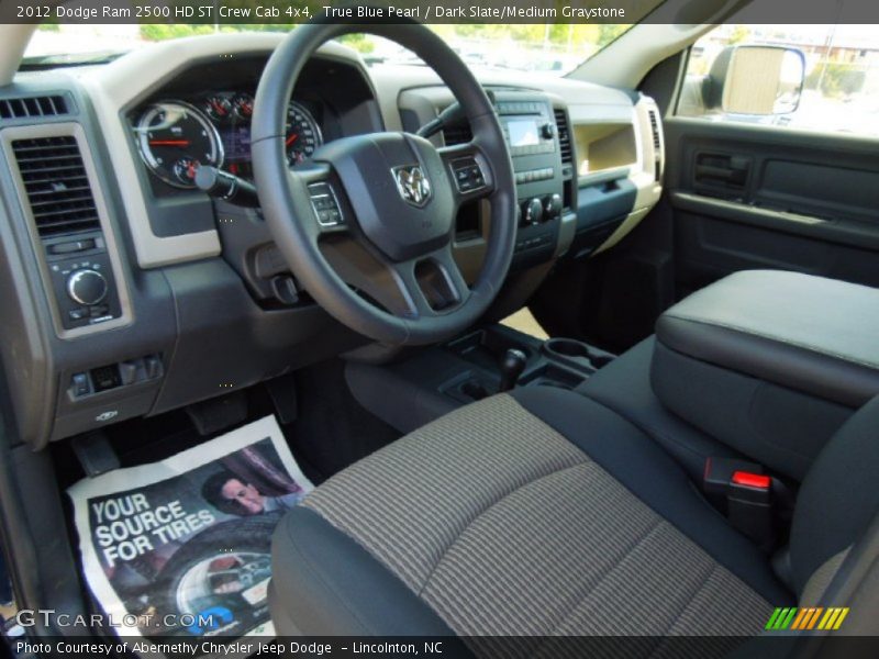 True Blue Pearl / Dark Slate/Medium Graystone 2012 Dodge Ram 2500 HD ST Crew Cab 4x4