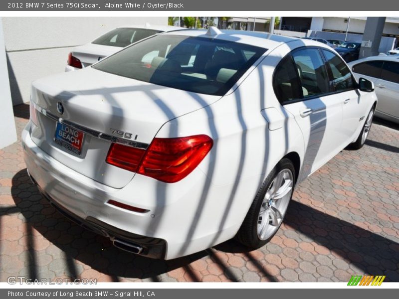 Alpine White / Oyster/Black 2012 BMW 7 Series 750i Sedan