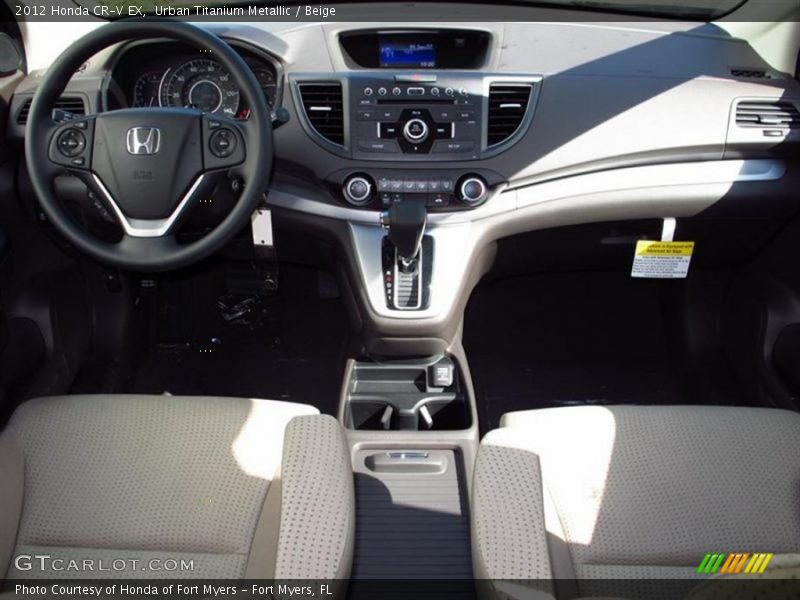 Urban Titanium Metallic / Beige 2012 Honda CR-V EX
