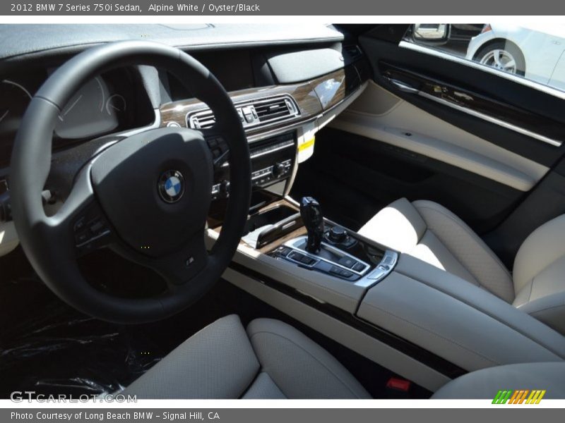 Alpine White / Oyster/Black 2012 BMW 7 Series 750i Sedan